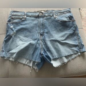 Levi’s high rise cutoff shorts